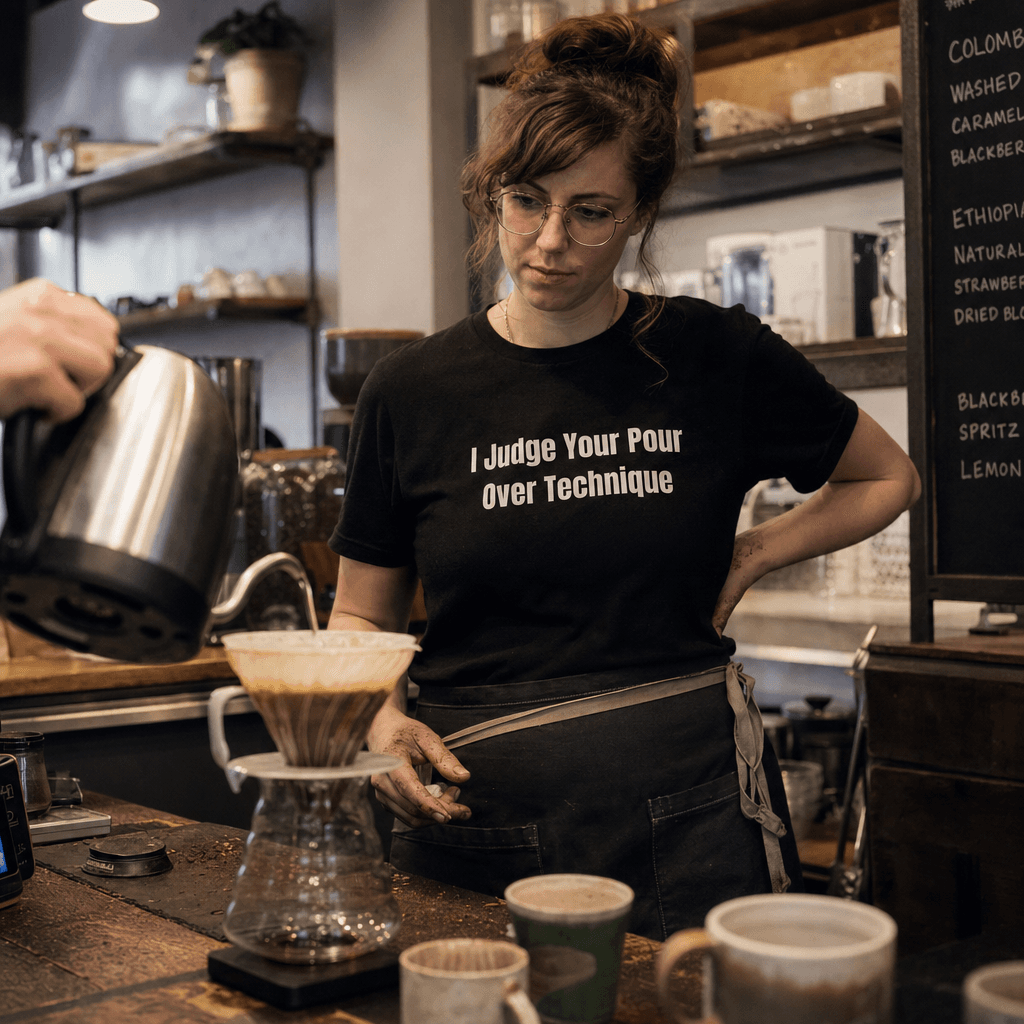 Making pour-over coffee at home